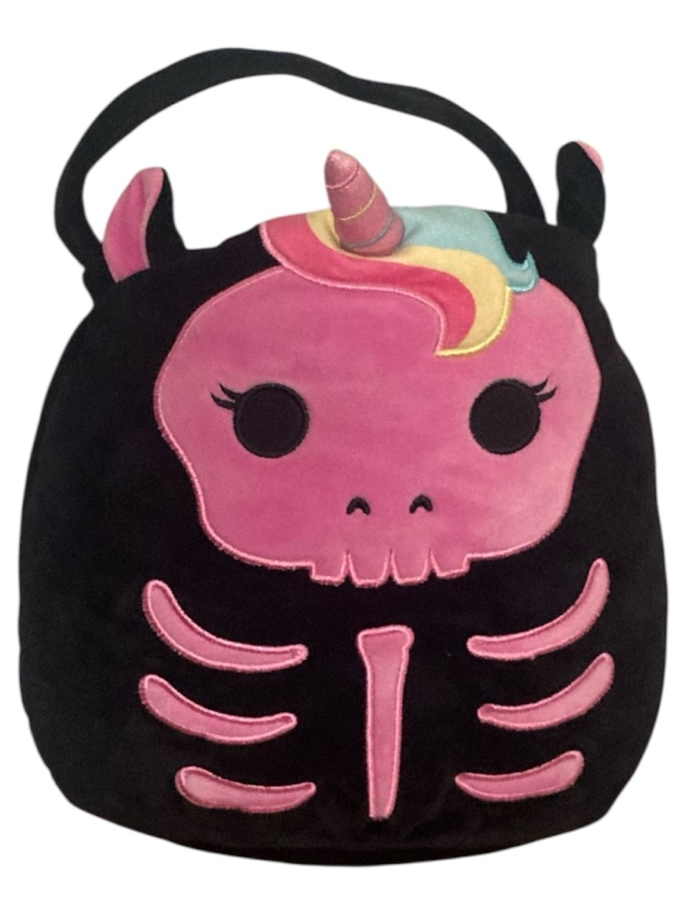 Squishmallows Sketlana the Skeleton Unicorn Halloween Treat Pail